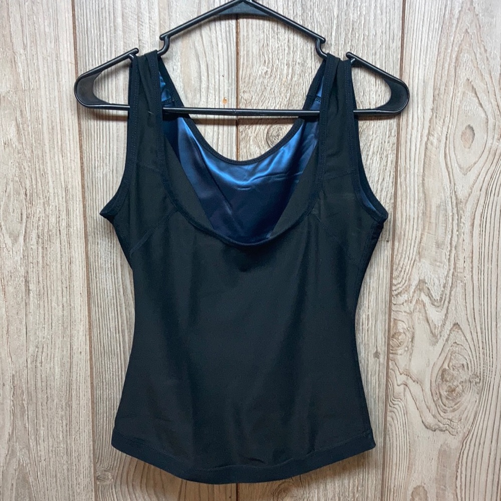 SWEAT SHAPER Black Sweat Shaper Tank Top